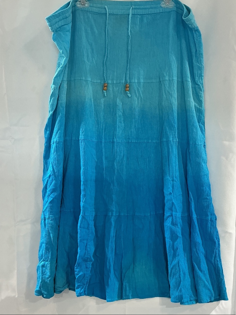 Faded Glory Turquoise Ombre Maxi Skirt